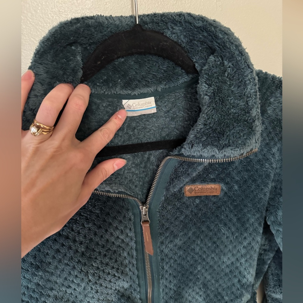 Columbia Fleece Jacket in Teal - Picture 2 of 3